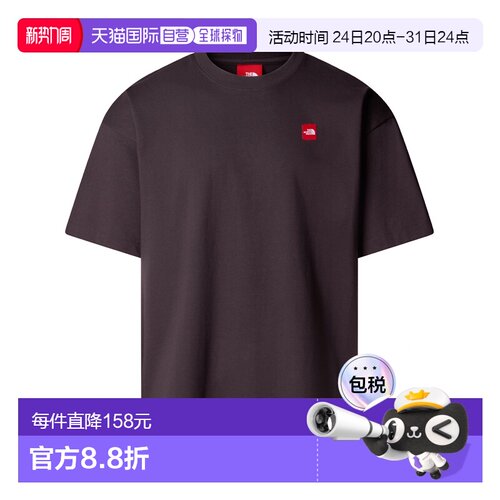 THE NORTH FACE 男士户外T恤 NF0A8EG50SAOBSIDIAN北面