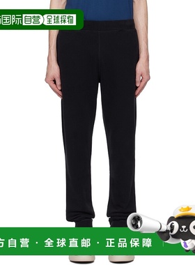 1h可退 潮奢 Sunspel 男士 黑色 Loopback 运动裤 MTRS1518