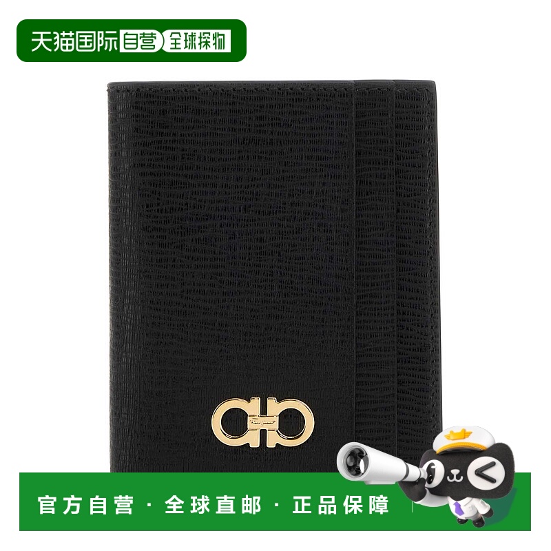 1h可退 潮奢 Salvatore Ferragamo 菲拉格慕 男士 黑色皮革卡套 6