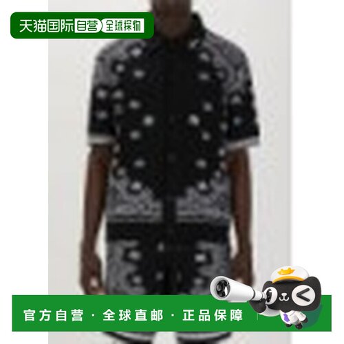 AMIRI 男士T恤 AMKNPO1029001 SS2026 黑色 短袖P 【付后1h可退】