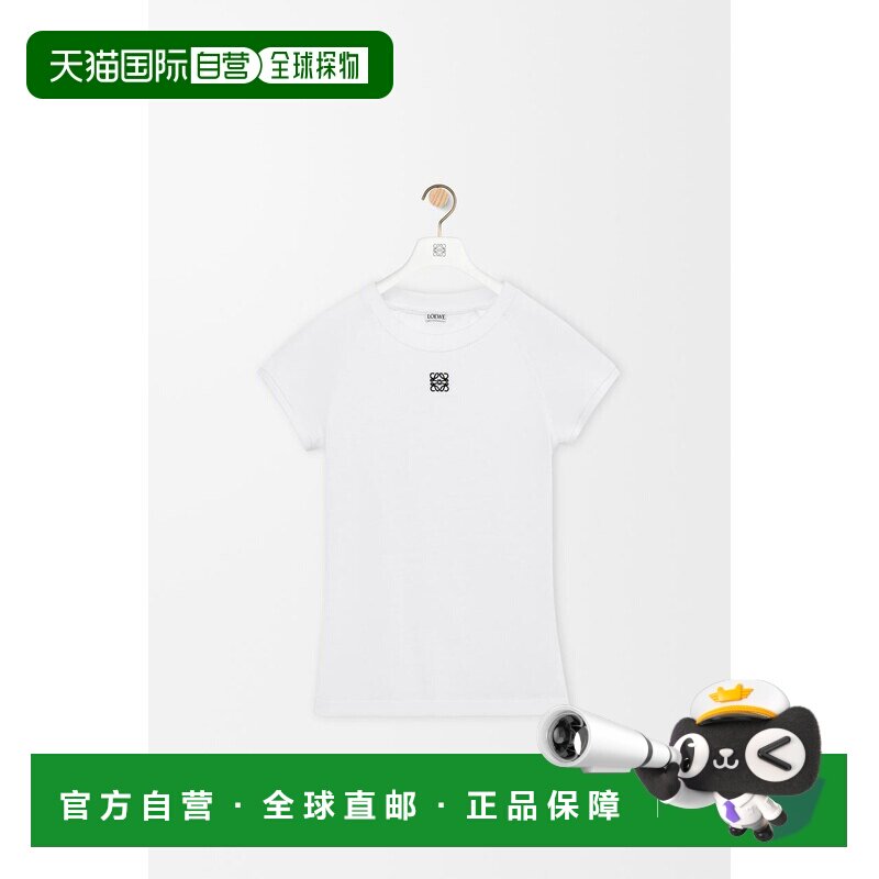 LOEWE 女士T恤 S359Y22XA7WHITE2100 SS2026 白色 - 实物图