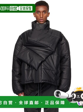 1h可退 潮奢 Y PROJECT 男士 黑色魔术贴填充夹克 203JA006