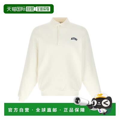 AUTRY 男士T恤 SWPX034W SS2026 白色 'Autry College' polo shir