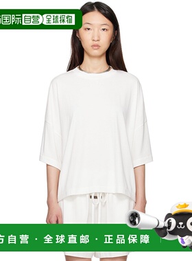 1h可退 潮奢 Essentials 女士 白色 Boxy T 恤 125SP255894FW