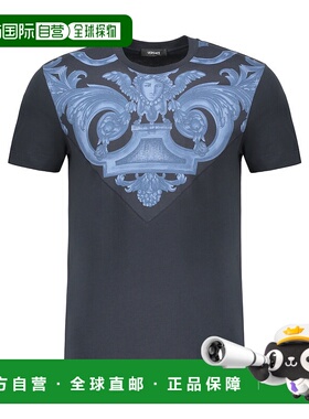 VERSACE 男士T恤 10121741A102455U960 SS2024 黑色范思哲