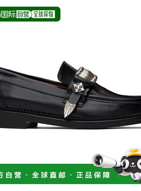 1h可退 潮奢 Toga Pulla 男士 黑色乐福鞋 FTVRM129809021一脚蹬