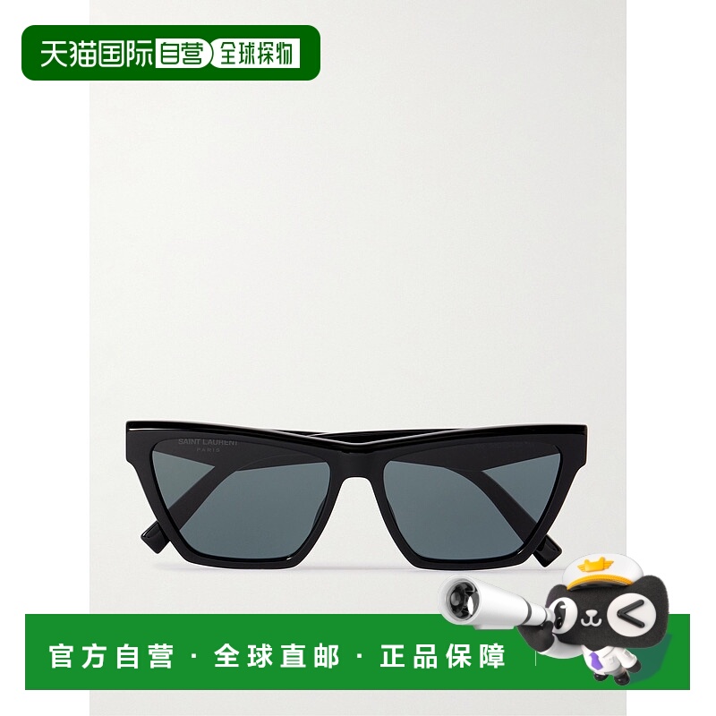 1h可退 潮奢 Saint Laurent 圣罗兰 女士 猫眼醋纤太阳眼镜 SLM10