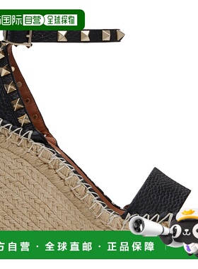 1h可退 潮奢 valentino 华伦天奴 女士 黑色 Double Rockstud Wed