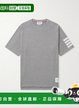 1h可退 潮奢 Thom Browne 汤姆 布朗 男士 条纹短袖T恤 MJS246A07