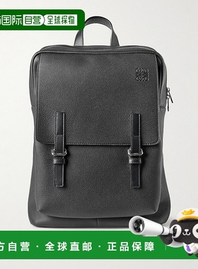 1h可退 潮奢 LOEWE 罗意威 男士 军装风格全粒面皮革背包 B553J18