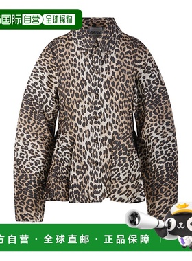 GANNI 女士衬衫 A1040058859 SS2026 卡其色 PRINTED STRETCH COT