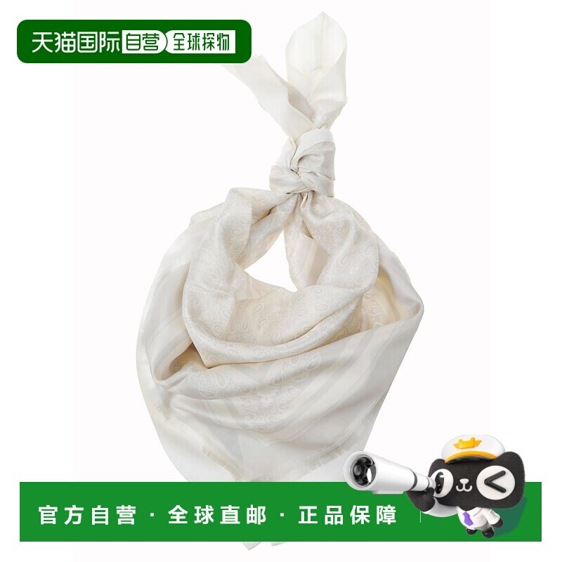Etro 艾特罗 女士 饰有徽章与佩斯利花纹的丝巾 WAXA0006AK631