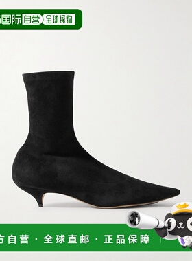 1h可退 潮奢 The Row 女士 尖头短筒靴 F1545S11 black黑色 舒适