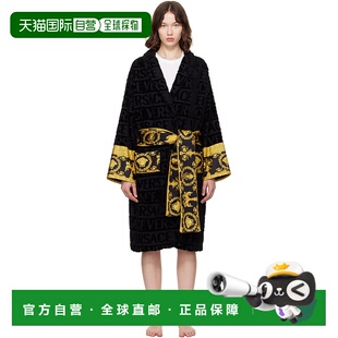 ZACJ00 versace 浴袍 Baroque ♡ 黑色 女士 范思哲 潮奢 1h可退