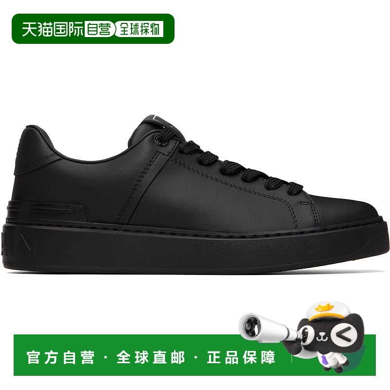 1h可退 潮奢 Balmain 巴尔曼 男士 黑色 B-Court 运动鞋 GM1VI288