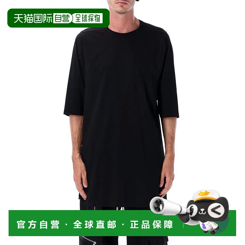 1h可退 RICK OWENS 男士T恤 25ARU02E1274JA09 AW2025 黑色