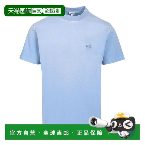 LOEWE 男士T恤 H526Y22XDP5100 AW2026 蓝色 REGULAR FIT T-SHIRT