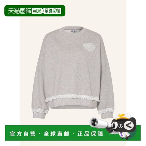 GANNI 女士卫衣 100314010714000 CO 灰色 Sweatshirt with lace