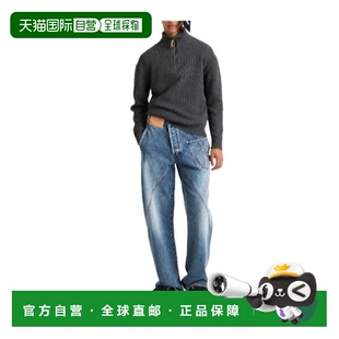 1h可退 奢淘 J.W.Anderson 半拉链套头毛衣 男 KW1481YN0455