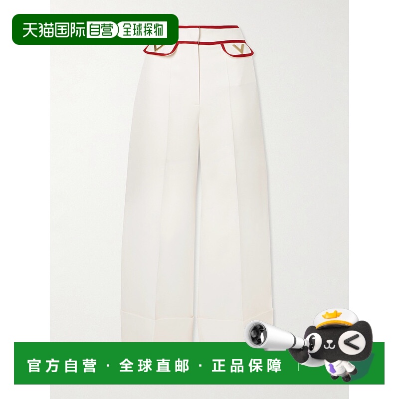 潮奢 valentino 华伦天奴 女士 Crepe Couture 寬褲 7B3RB6541CF
