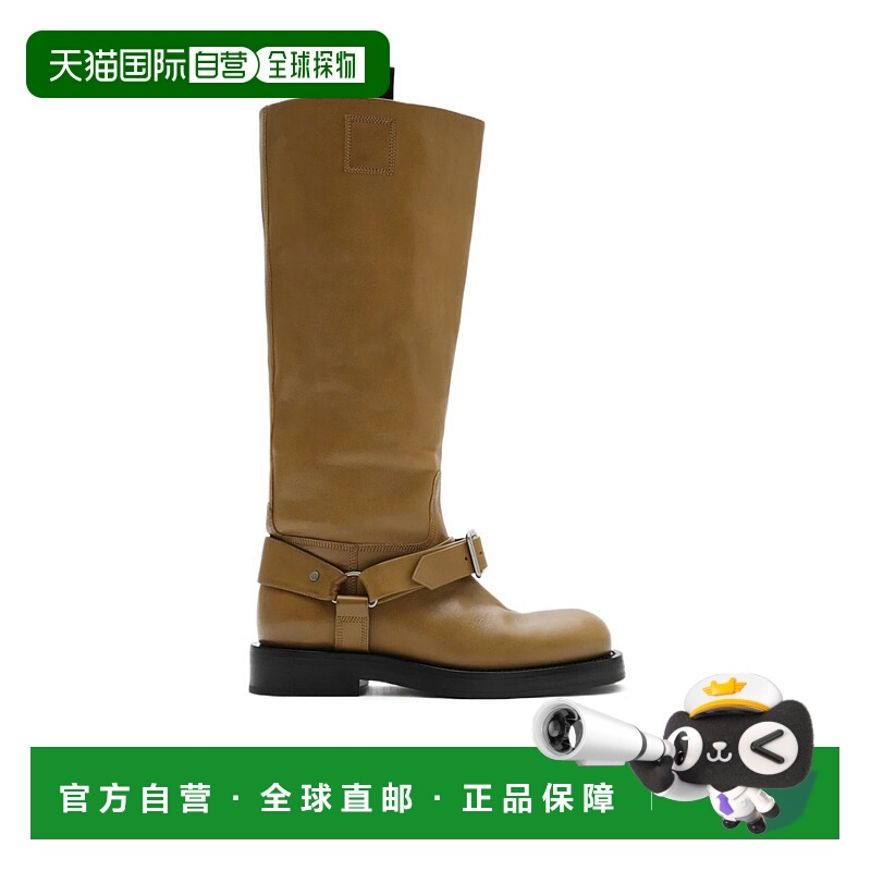 1h可退 BURBERRY 女士高跟鞋 80970951 AW2024 棕色 Saddle长筒靴