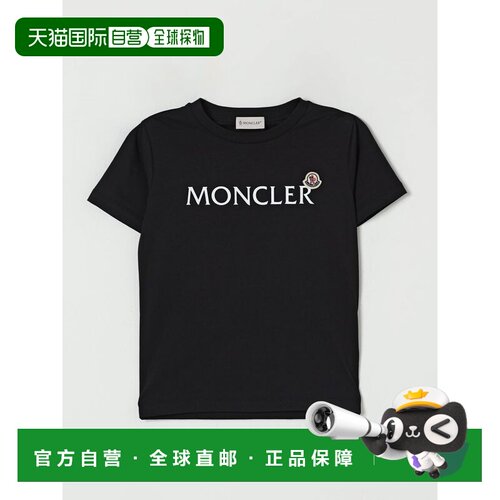 MONCLER 男童T恤 8C0001889AFV999 AW2025 黑色 T-SHIRT