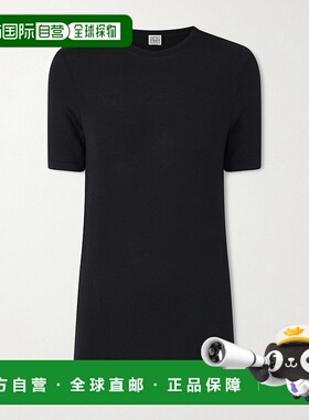 1h可退 潮奢 toteme 女士 针织T恤 261WRT1459FB0547001BLACK