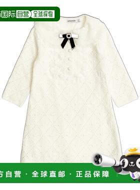 1h可退 SELF-PORTRAIT 女童连衣裙 AW25728SW AW2025 白色 圆领连