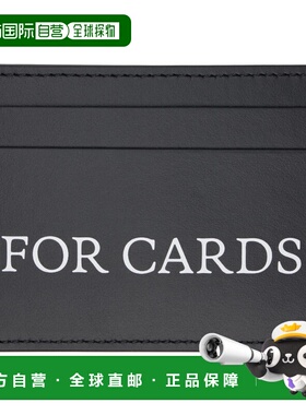 1h可退 潮奢 off-white 男士 黑色 Quote 卡包 OMND067C99LEA001