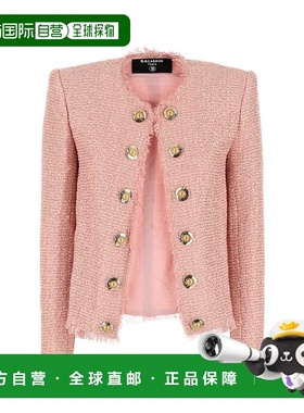 BALMAIN 女士西服 FF1SM508XL014CU AW2025 粉红色 Sequin tweed