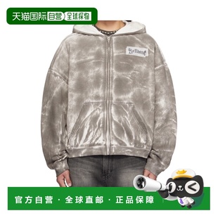 WE11DONE 男士针织毛衣 WDTJ025819UBK SS2025 灰色 长袖连帽卫衣