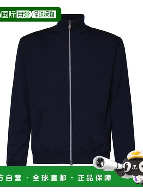 FEDELI 男士针织毛衣 7UI079006 AW2024 黑色 Knit With Zip Clos