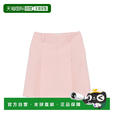 1h可退 MIU MIU 女士半身裙 MG2758OOO12I1F0924 AW2026 粉红色