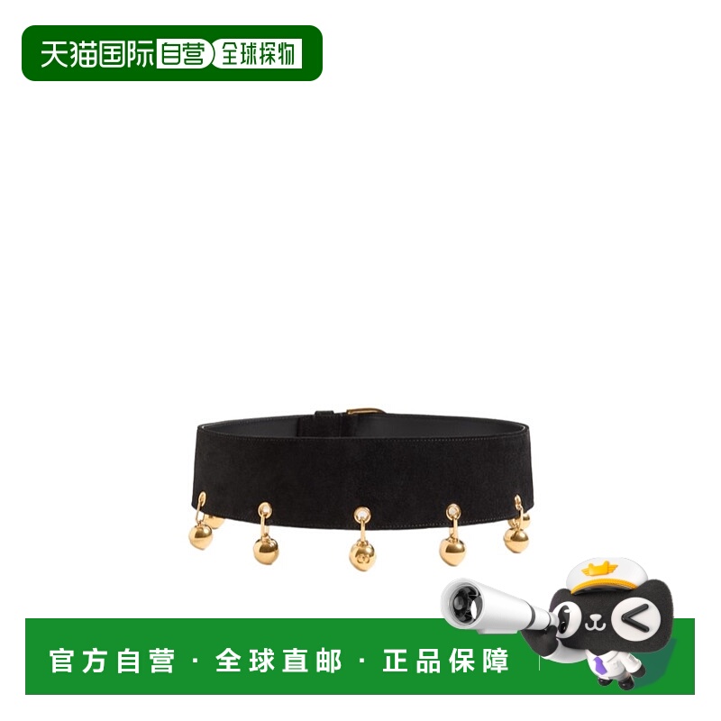1h可退 VALENTINO 女士腰带 WT0SR7EWH0NO AW2025 黑色 Vlogo腰带