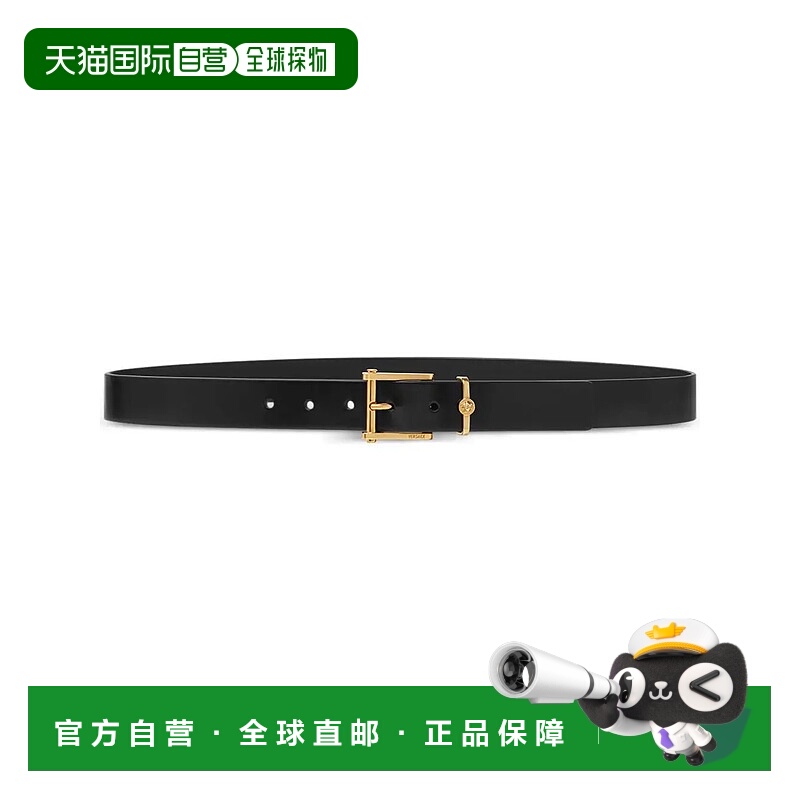 1h可退 VERSACE 男士腰带 10138621A087791B00V SS2025 黑色