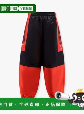 潮奢 Adidas 男士 Gomez 抓绒宽松款裤子 KD9359BLACKRED