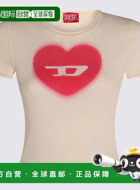 DIESEL 女士T恤 A128360SQAD1AM AW2025 白色 T-Ele T-Shirt
