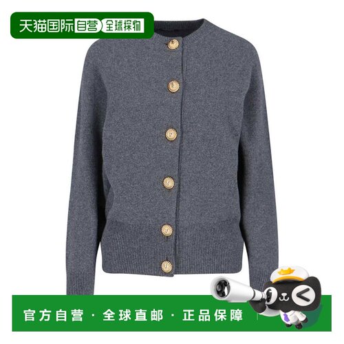 BALMAIN 女士外套 GF1KL270KI879AY SS2026 灰色 长袖开衫