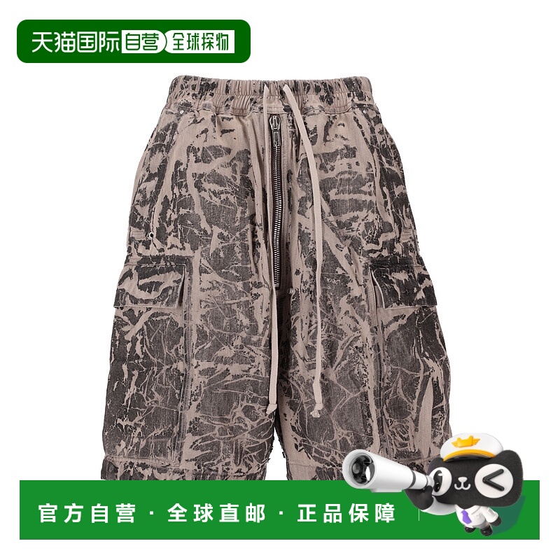 RICK OWENS 男士短裤 DU02E7369DWF59 AW2025 黑色