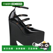 潮奢 舒适时尚 versace 女士 1h可退 black黑色 范思哲 浅口鞋