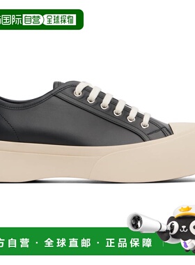1h可退 潮奢 Marni 玛尼 男士 黑色 Nappa Leather Pablo Lace-Up