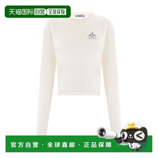 女士T恤 长袖 3466515S8SOOOF058L 白色 T恤 PRADA