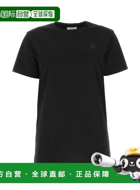 1h可退 潮奢 ISABEL MARANT 女士 Aby 黑色棉质T恤 TS0070FAA1N98