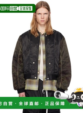 1h可退 潮奢 Andersson Bell 男士 黑色飞行员夹克 awa626u