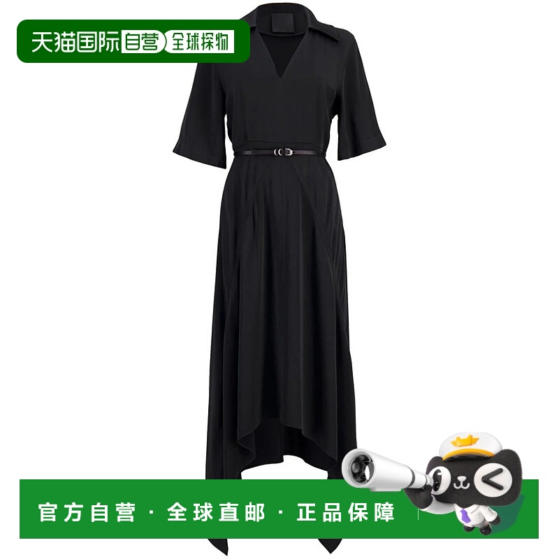 1h可退 GIVENCHY 女士连衣裙 BW223R14N6001 CO 黑色 Voyou短袖连