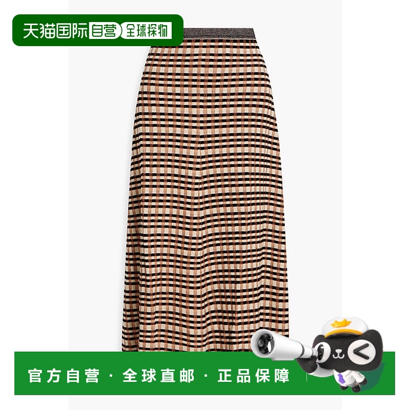 潮奢 ULLA JOHNSON 女士 Amal 提花针织中长半身裙 PPF240720TIER