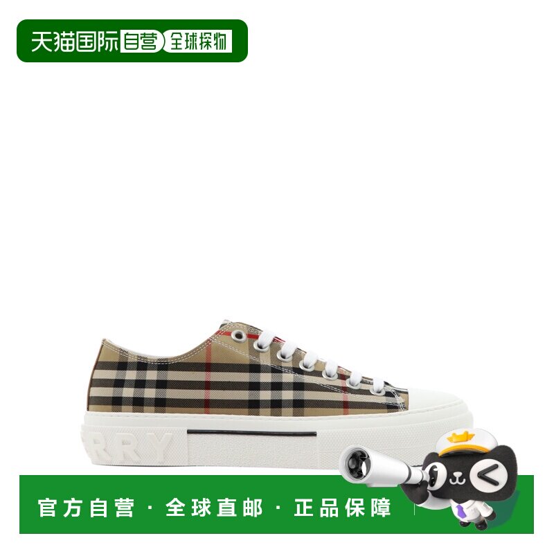BURBERRY 男士运动鞋 8049745 SS2026 浅棕色 Vintage Check low-