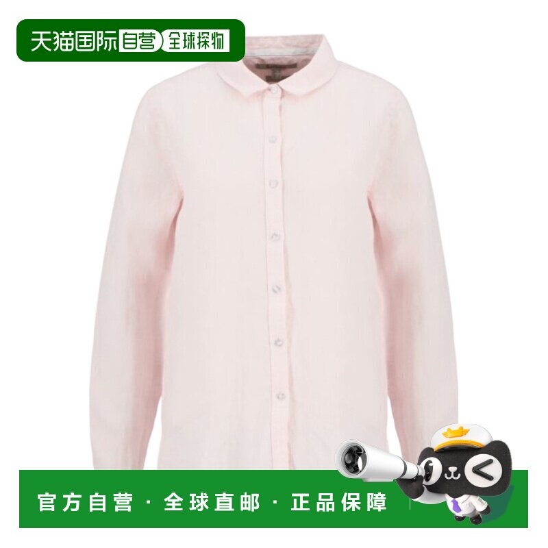 Barbour 女士衬衫 LSH1315PI37 SS2026 粉红色 长袖衬衫亚麻