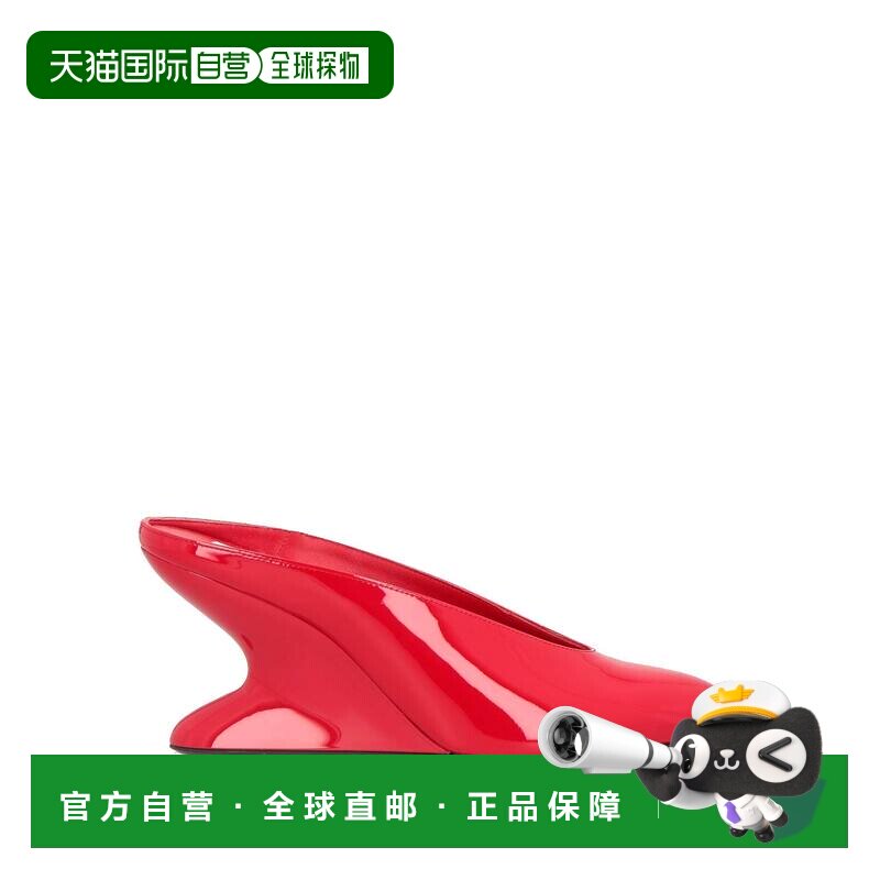 alaia 女士 Mules 木屐 red红色 舒适时尚拖鞋高跟鞋一脚蹬半拖