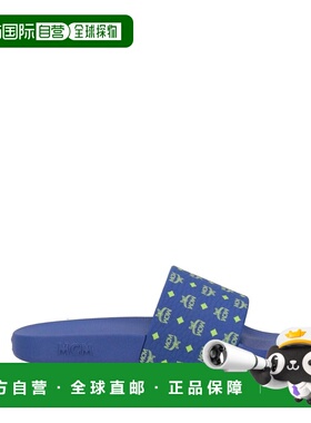 1h可退 潮奢 MCM 女士 Slides 便鞋 blue蓝色 舒适时尚